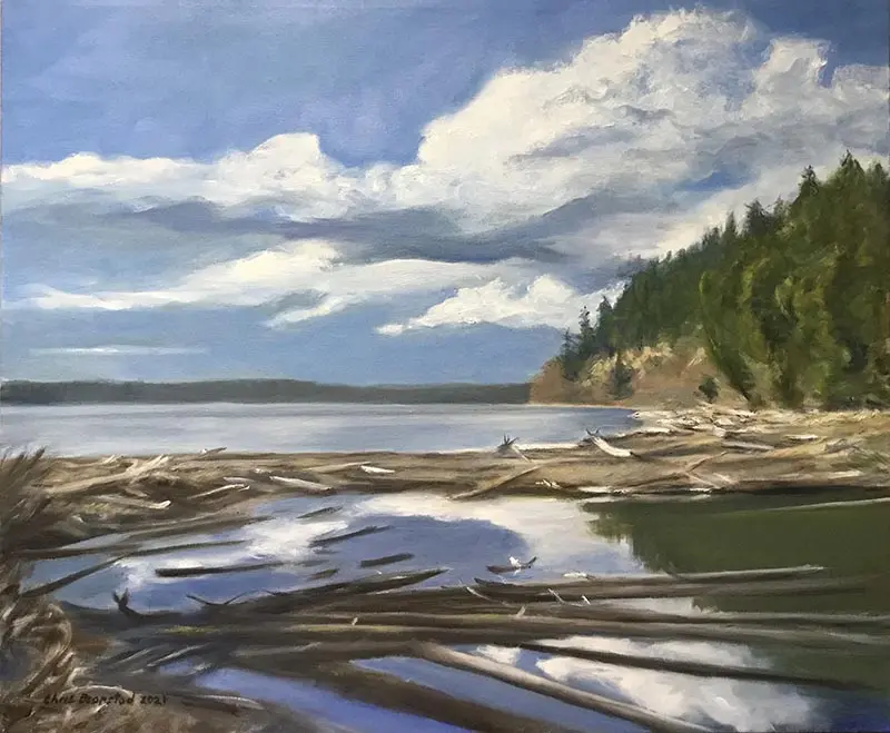 Chris Bronstad_View of Joemma and Case Inlet from Wetland